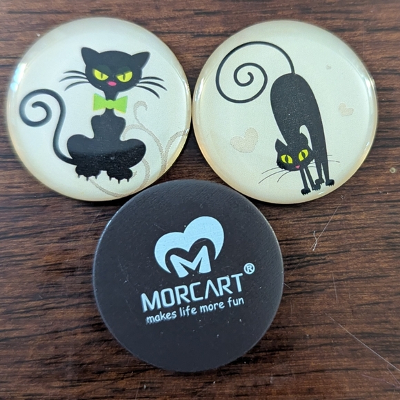 Black Cat Decorative Magnets Set - Picture 2 of 3
